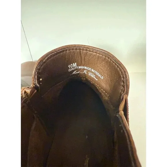 Easy Street Women's Ankle Bootie Brown Faux Leather Size 10 Casual - Picture 5 of 6